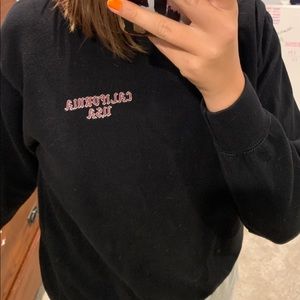 black sweater crewneck